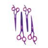 Professional 4 Pieces Dog/Pet Grooming Shears/Scissors Set Purple Color