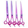 4 Pcs Pet/Dog Grooming Shears/Scissors Set Pink Color