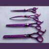 Professional 4 Pcs Dog/Pet Grooming Scissors/Shears Lovei Purple Set