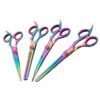 Professional 4 Pieces Multi Color Dog/Pet Grooming Shears Set